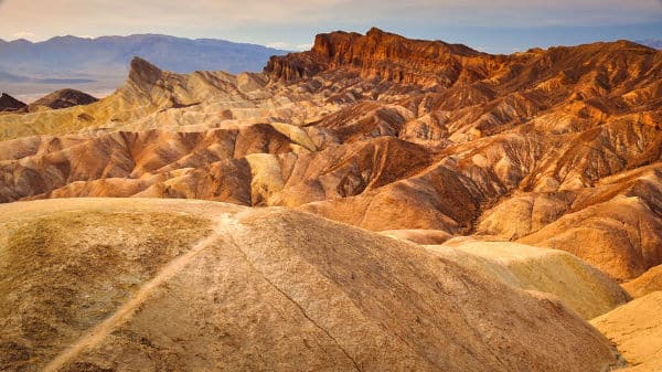 Zabriskie point in Death Vally California