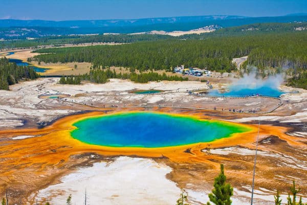 Yellowstone National Park Grand Prismatic Spring