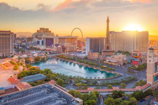 Ariel View of Las Vegas Nevada