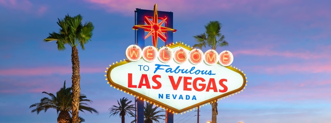 The Welcome to Fabulous Las Vegas sign in Las Vegas, Nevada USA 