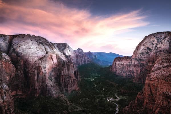 Canyon in Zion National Park