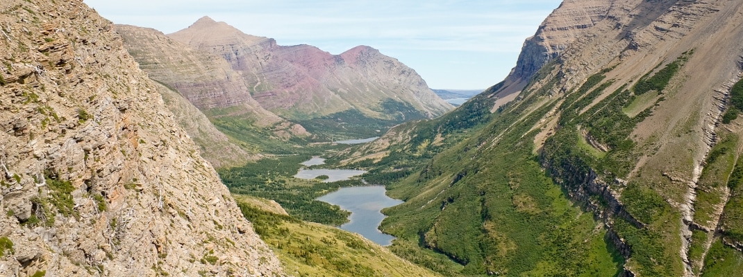 East Glacier from Swiftcurrent Pass at Glacier National Park 