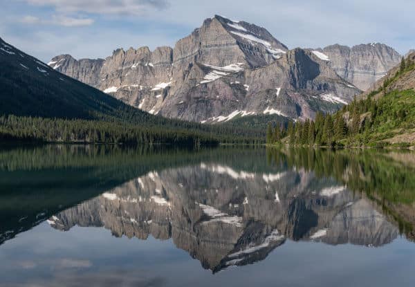 Mountains Reflecting In Lake Josephine