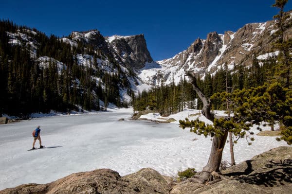 Snowshoeing in Rocky Mountain National park
