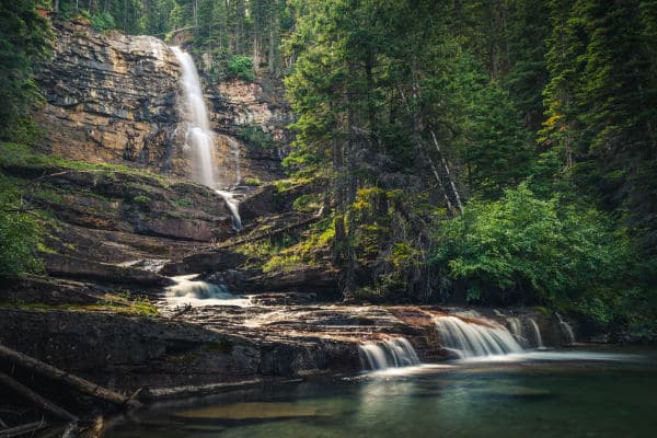 Virginia Falls in Glacier National Park