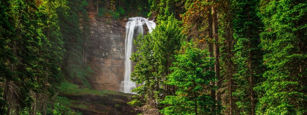 Virginia Falls in Glacier National Park, Montana
