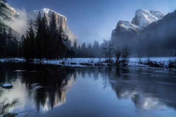 Yosemite in the winter