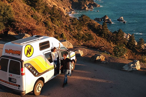 Campervan travel in Big Sur California