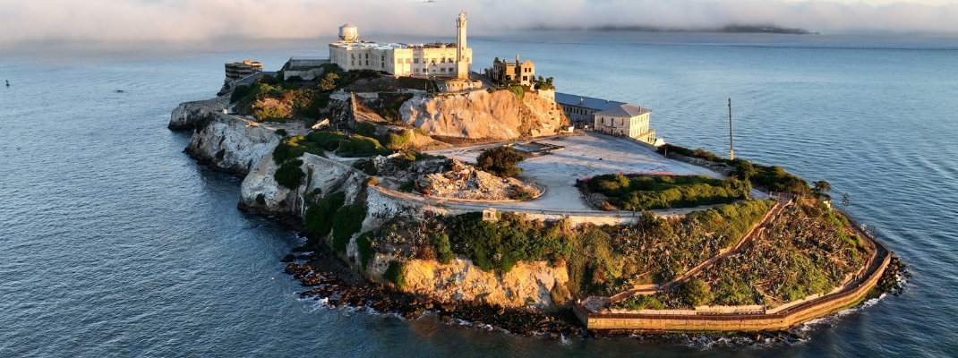 Alcatraz Island At San Francisco In California United States