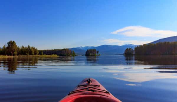 Kayak in Grand Lakes Colorado