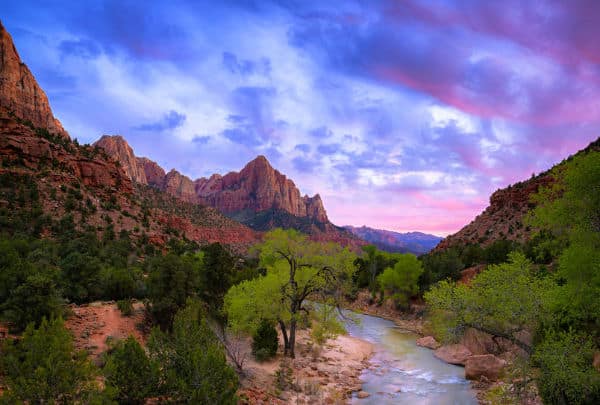 Watchmans Peak in Zion National Park