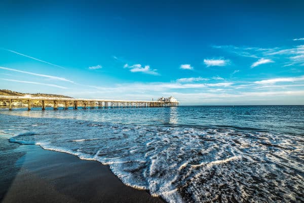 Malibu pier in California USA