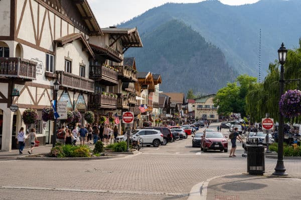 Leavenworth Washington in a campervan