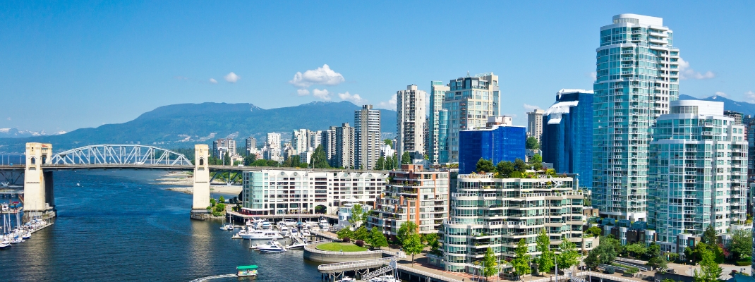 Beautiful view of Vancouver, British Columbia, Canada
