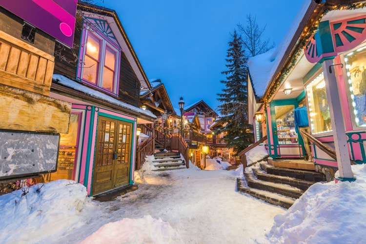 Snow in town, Breckenridge Colorado