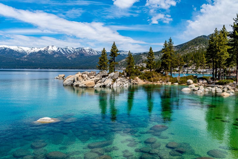 Clear water in Lake Tahoe - Fishing Road Trip