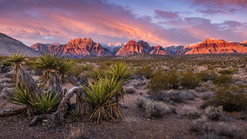 Sunset at Redrock Canyon Nevada