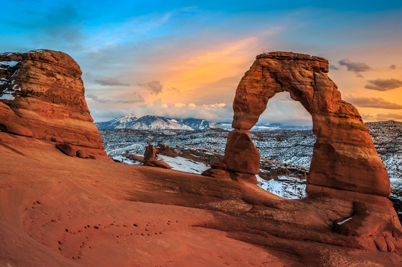 Winter Campervan Road Trip to Arches National Park
