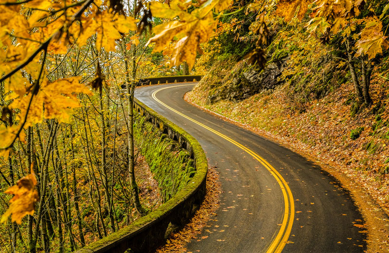 Columbia River Gorge Oregon Campervan Road Trip Destinations in Fall