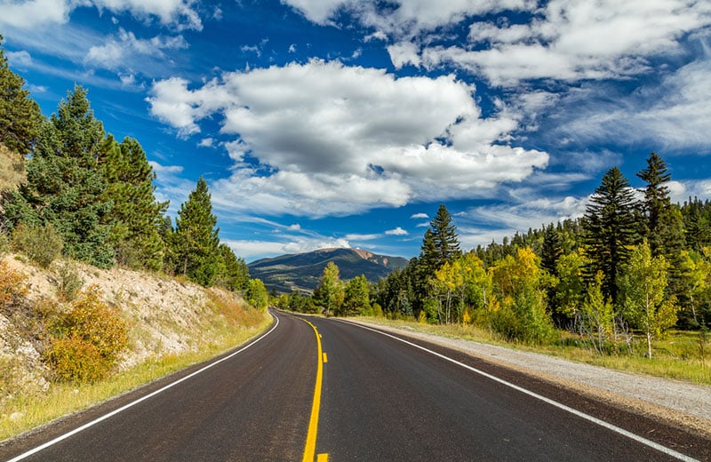 The Enchanted Circle Scenic Byway Campervan Road Trip Destinations in Fall