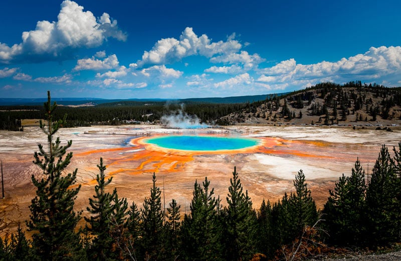 Yellowstone National Park Summer Campervan Road Trip Destinations in the USA