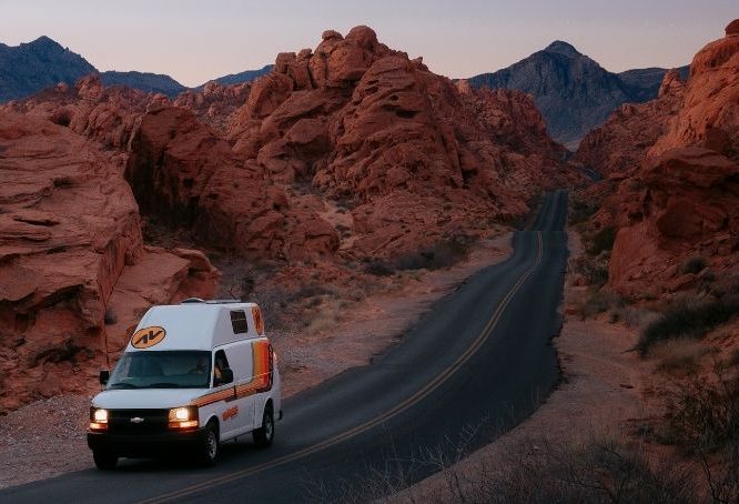 Elliot Chau in Travellers Autobarn Campervan