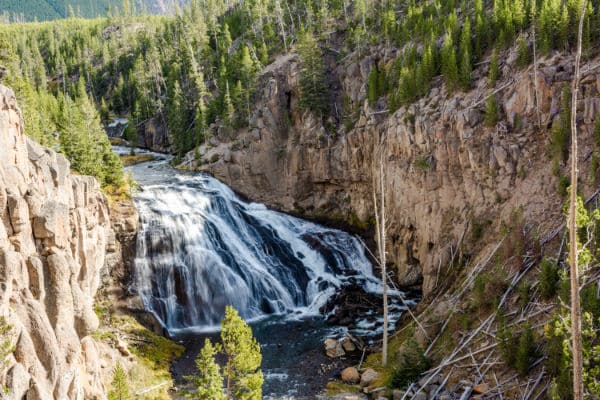 Union Falls in Yellowstone