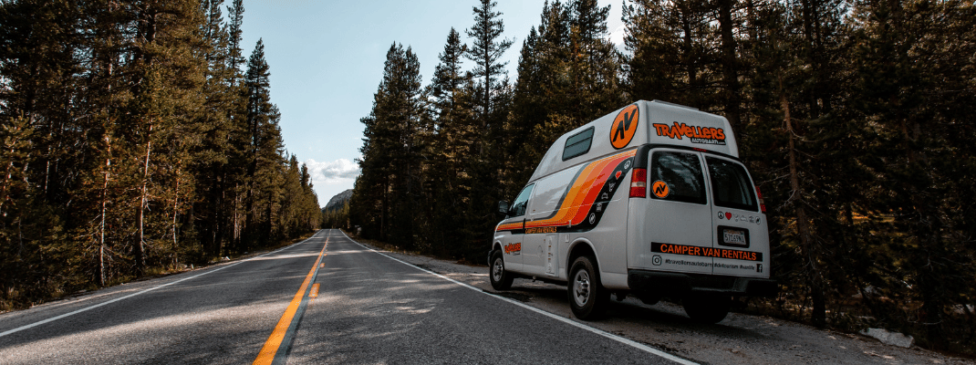 Campervan on road