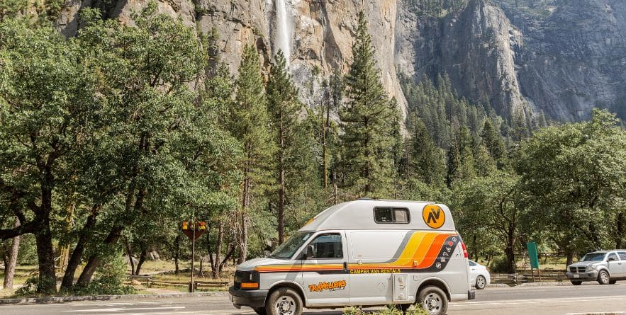 Campervan in Yosemite National Park, USA