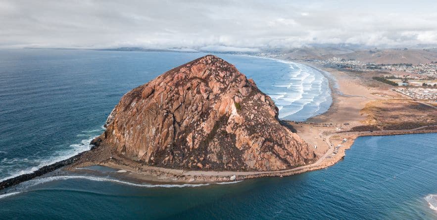 Morro Rock in Morro Bay, CA