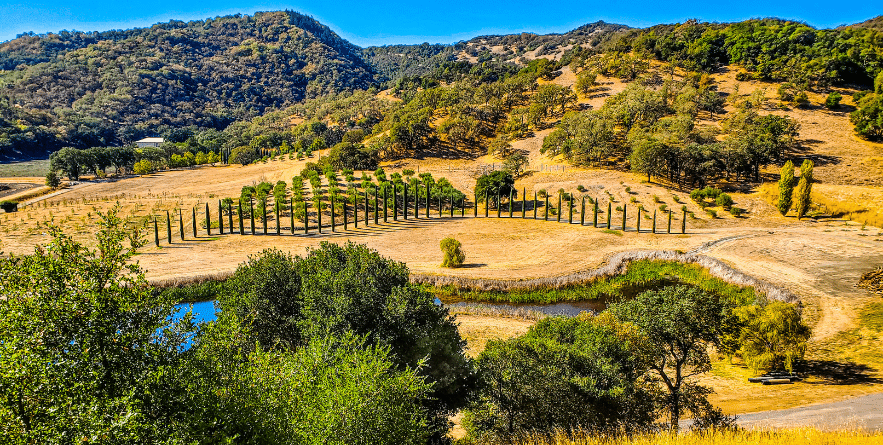 Wine Country Scenery in Mendocino County of Northern California