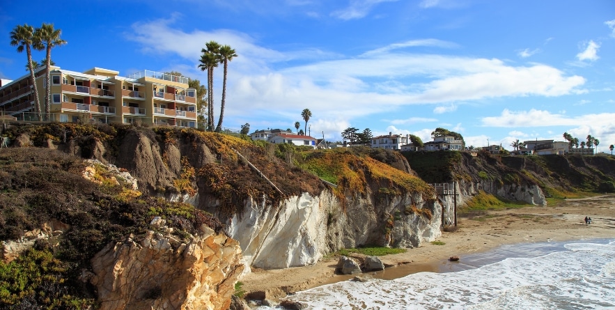 Pismo beach California on a sunny afternoon