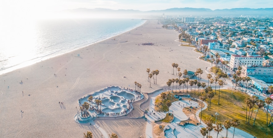 Venice Beach Skatepark, California, USA