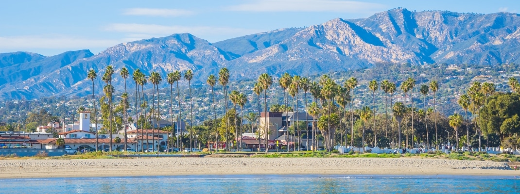 View of Santa Barbara, USA