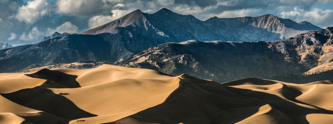 Great Sand Dunes National Park Colorado at Sunset 