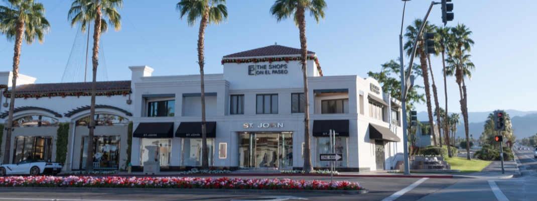 Shops on El Paseo at the corner of El Paseo and Monterey Ave