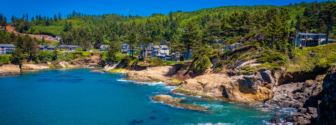 A shot of Depoe Bay in Orgeon. 