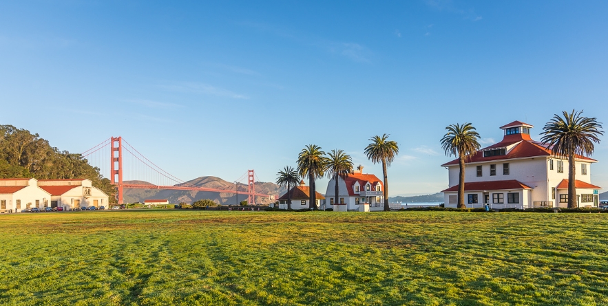 Golden Hour Illuminates the Presidio