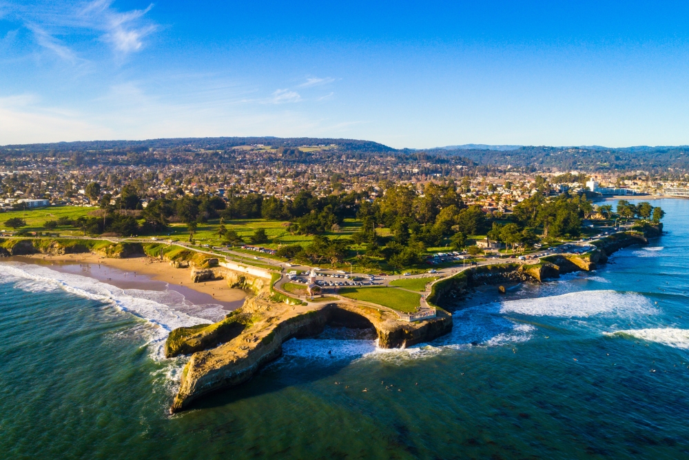 santa cruz aerial view