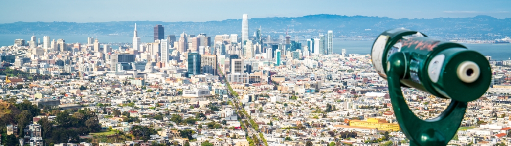 Twin peaks view of amazing Bay Area San Francisco Twin peaks view of amazing Bay Area San Francisco