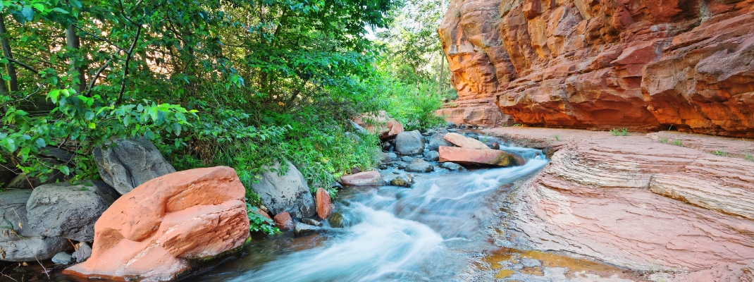 Rushing Waters at Slide Rock State Park Oak Creek State Park - Sedona Northern Arizona