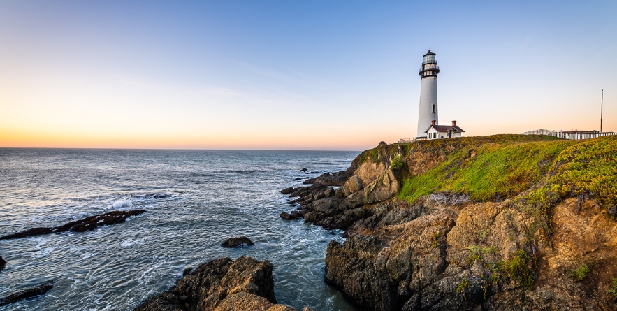 Dawn over Pescadero and the Pigeon Point Lighthouse