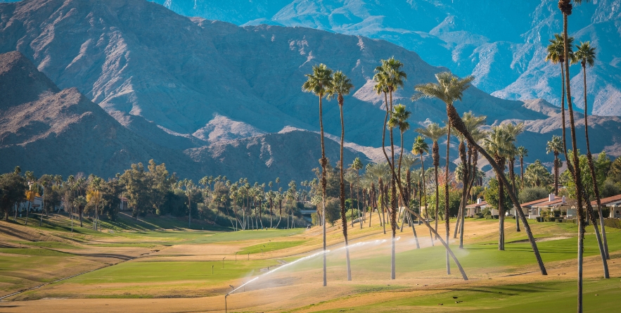 Scenic Palm Desert Landscape California.